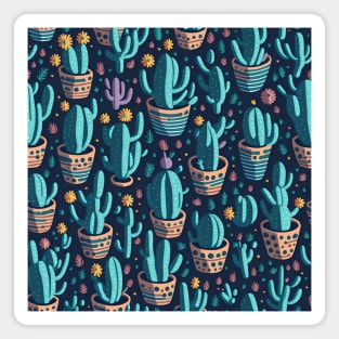 cute cactus pattern Magnet